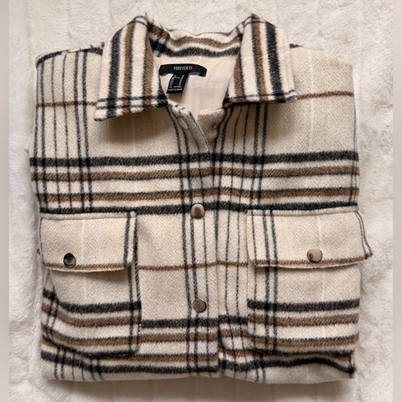 🤎 Plaid Button-Up Jacket - Picture 1 of 5